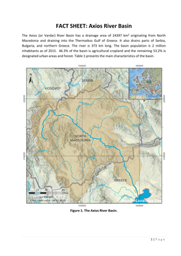 FACT SHEET: Axios River Basin