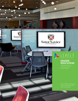 Higher Education Audiovisual Solutions