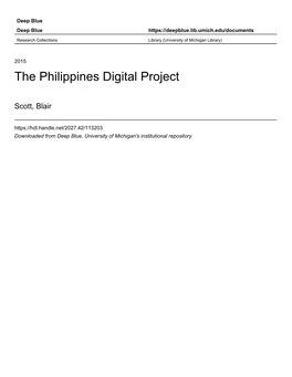 The Philippines Digital Project