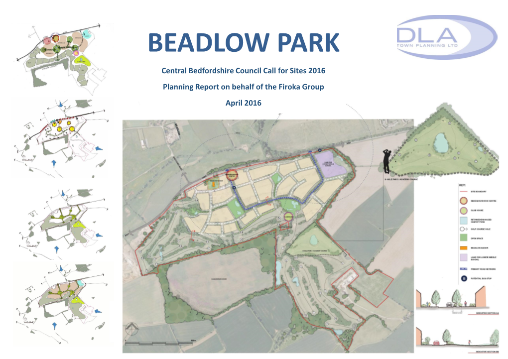 BEADLOW PARK Central Bedfordshire Council Call for Sites 2016 Planning Report on Behalf of the Firoka Group April 2016