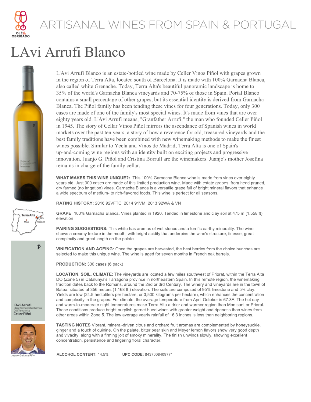 Lavi Arrufi Blanco