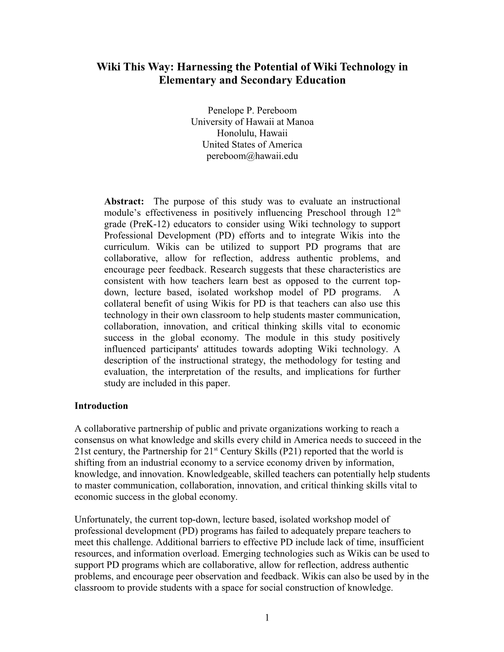 TCC Proceedings Template