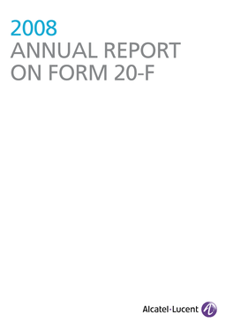 2008 Annual Report on Form 20-F