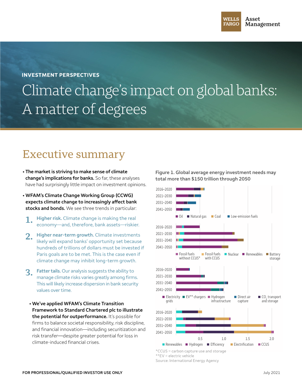 Climate Change's Impact on Global Banks: a Matter of Degrees