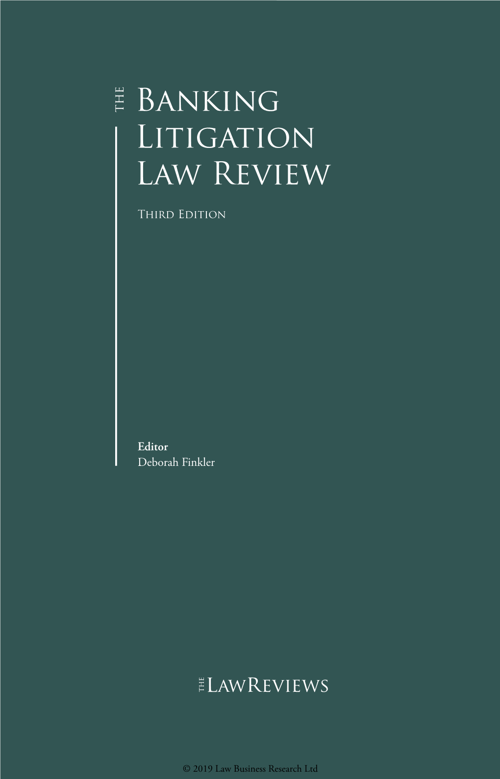 Banking Litigation Law Review Banking Litigation Law Review