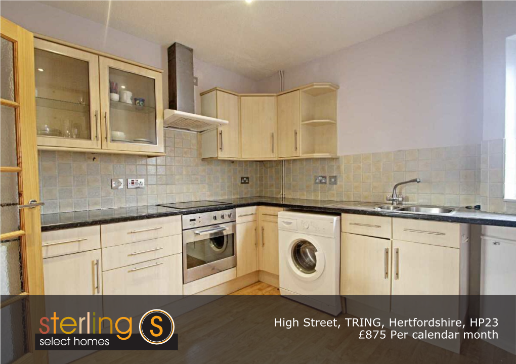 High Street, TRING, Hertfordshire, HP23 £875 Per Calendar Month