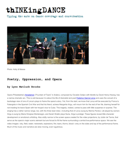 Poetry, Oppression, and Opera by Lynn Matluck Brooks
