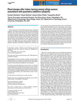 Associations with Psychiatric/Addictive Symptoms