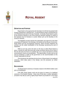 Royal Assent