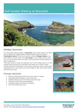 Self Guided Walking at Boscastle