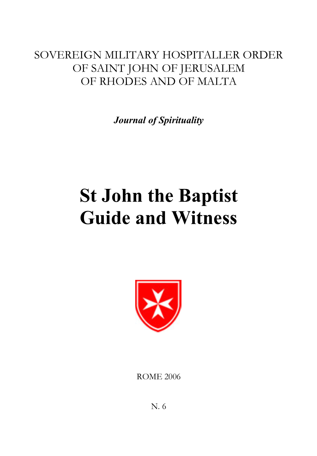 St John the Baptist Guide and Witness