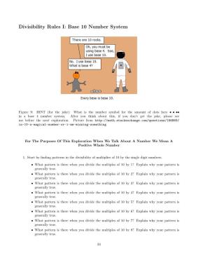 Divisibility Rules Base 10