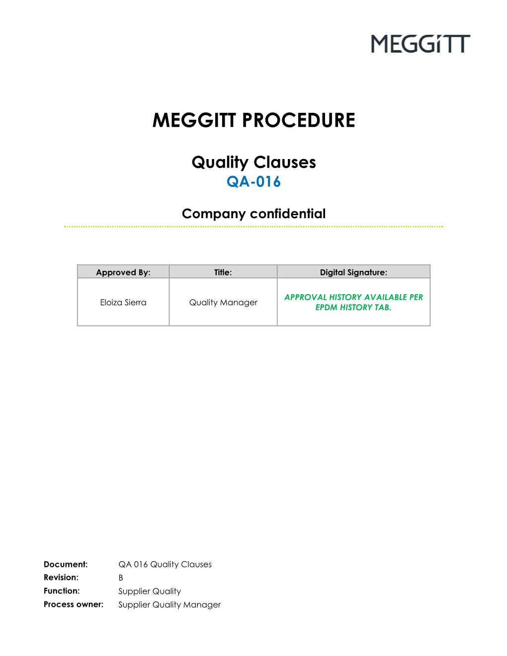 Procedure Template