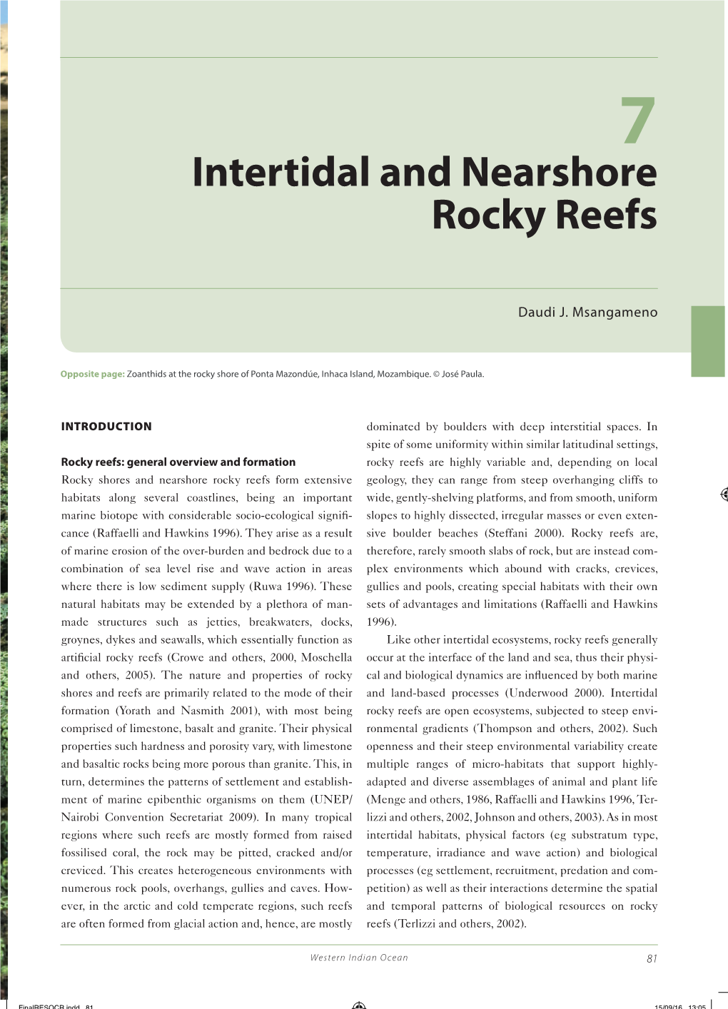 Intertidal and Nearshore Rocky Reefs