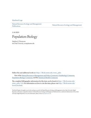 Population Biology Stephen J