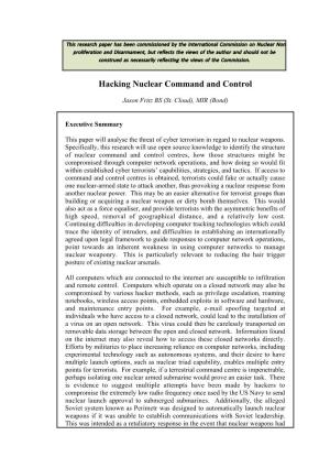 Hacking Nuclear Command and Control