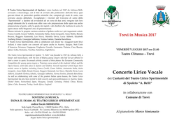 Concerto Lirico Vocale