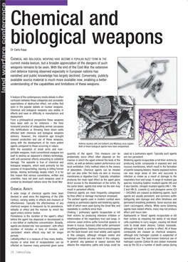 Chemical and Biological Weapons [PDF]