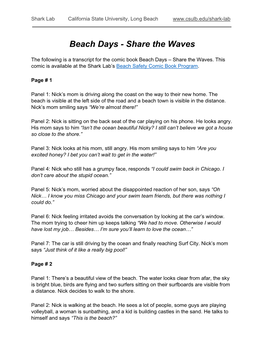 Beach Days - Share the Waves