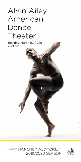 Alvin Ailey American Dance Theater Tuesday, March 10, 2020 7:30 Pm Solomon Dumas
