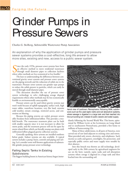 Grinder Pumps in Pressure Sewers