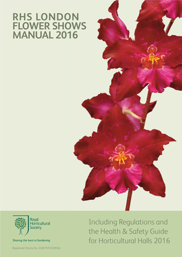 Rhs London Flower Shows Manual 2016