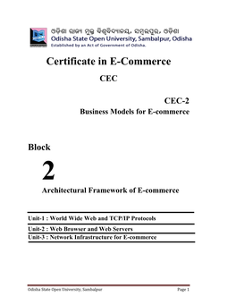 Architectural Framework of E-Commerce