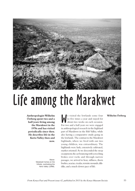 Life Among the Marakwet