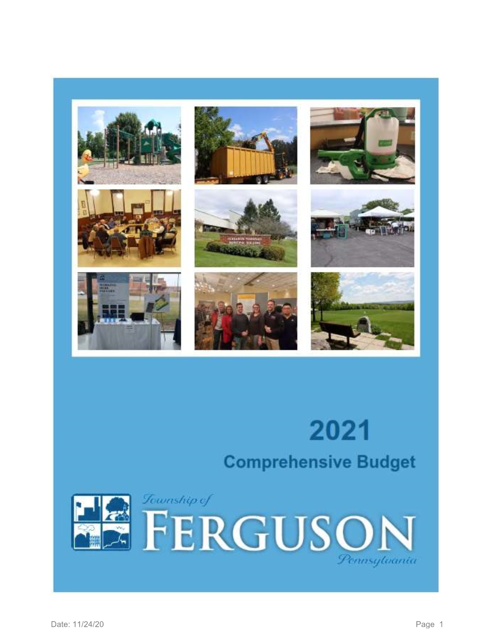 Proposed 2021 Ferguson Township Annual Operating Budget