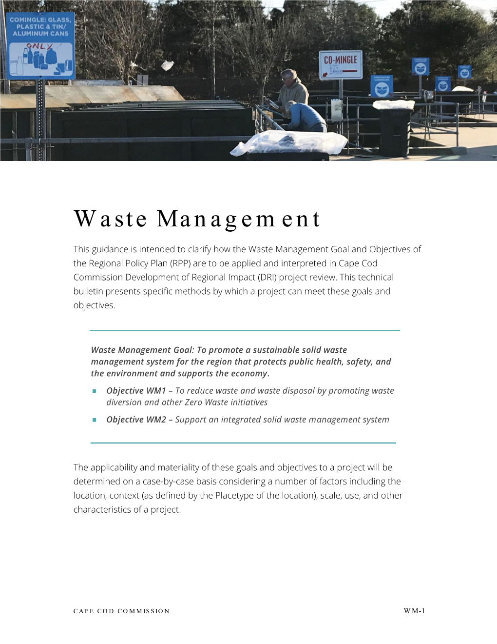 Waste Management Technical Bulletin