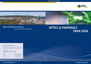 Optics & Photonics from Jena
