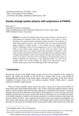Doubly Strange System Physics with Antiprotons at PANDA