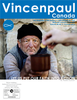 Canada the Magazine of the Society of Saint Vincent De Paul National Council of Canada Volume 40 No
