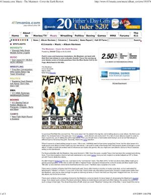 411Mania.Com: Music - the Meatmen - Cover the Earth Review