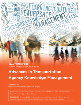 Advances in Transportation Agency Knowledge Management