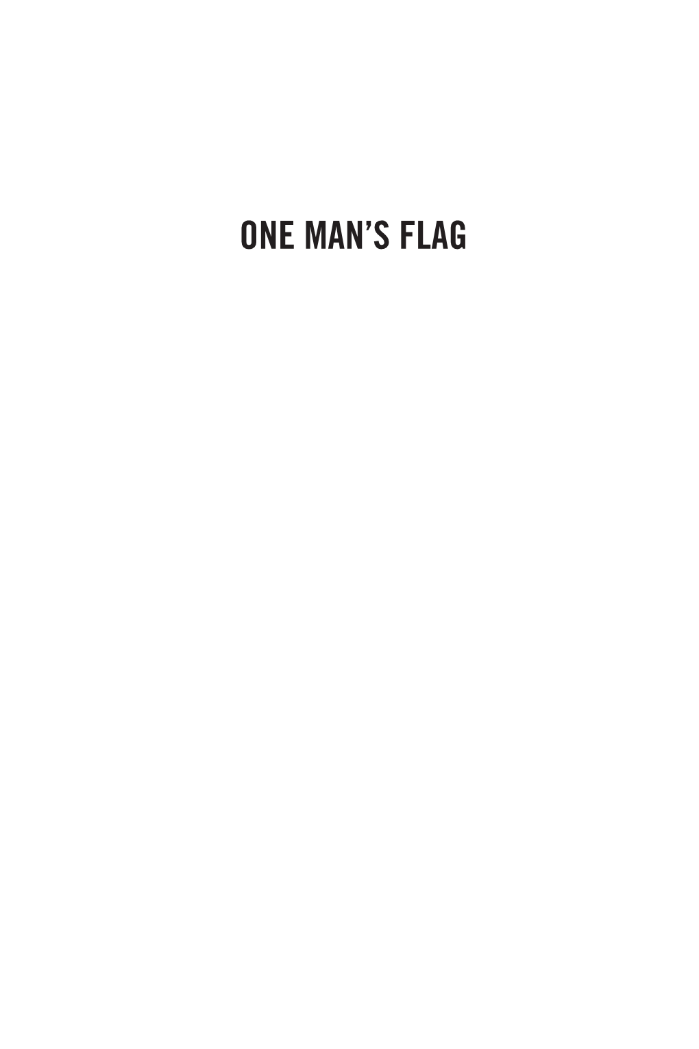 One Man's Flag