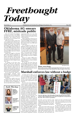 Oklahoma AG Smears FFRF, Misleads Public