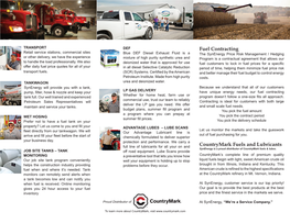 Fuel Contracting Countrymark Fuels and Lubricants