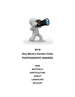 2018 New Mexico Garden Clubs PHOTOGRAPHY AWARDS