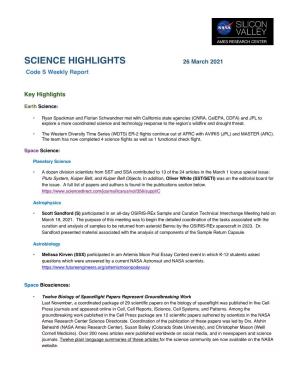 ARC Code S Science Highlights, 03.26.2021