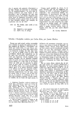 Sbfocles I Euripides Tradui'ts Per Carles Riba, Per Jaume Medina