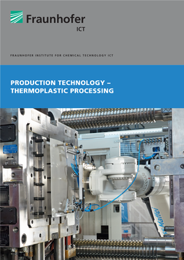 Production Technology – Thermoplastic Processing Production Technology – Thermoplastic Processing