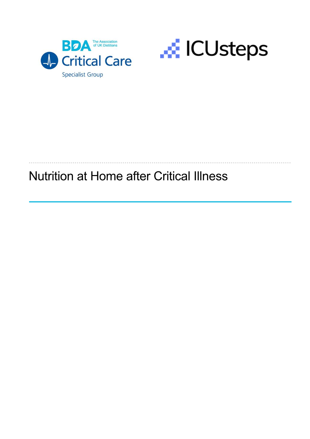 Nutrition at Home After Critical Illness