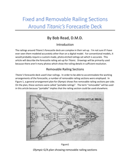 Fixed and Removable Railing Sections Around Titanic's