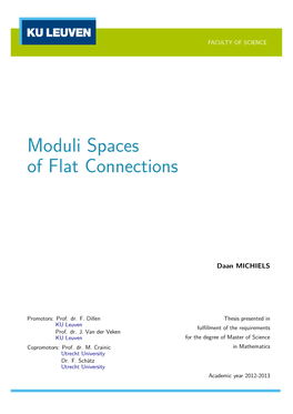 Moduli Spaces of Flat Connections