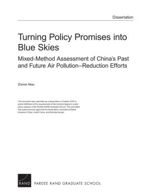 Mixed-Method Assessment of China's Past And