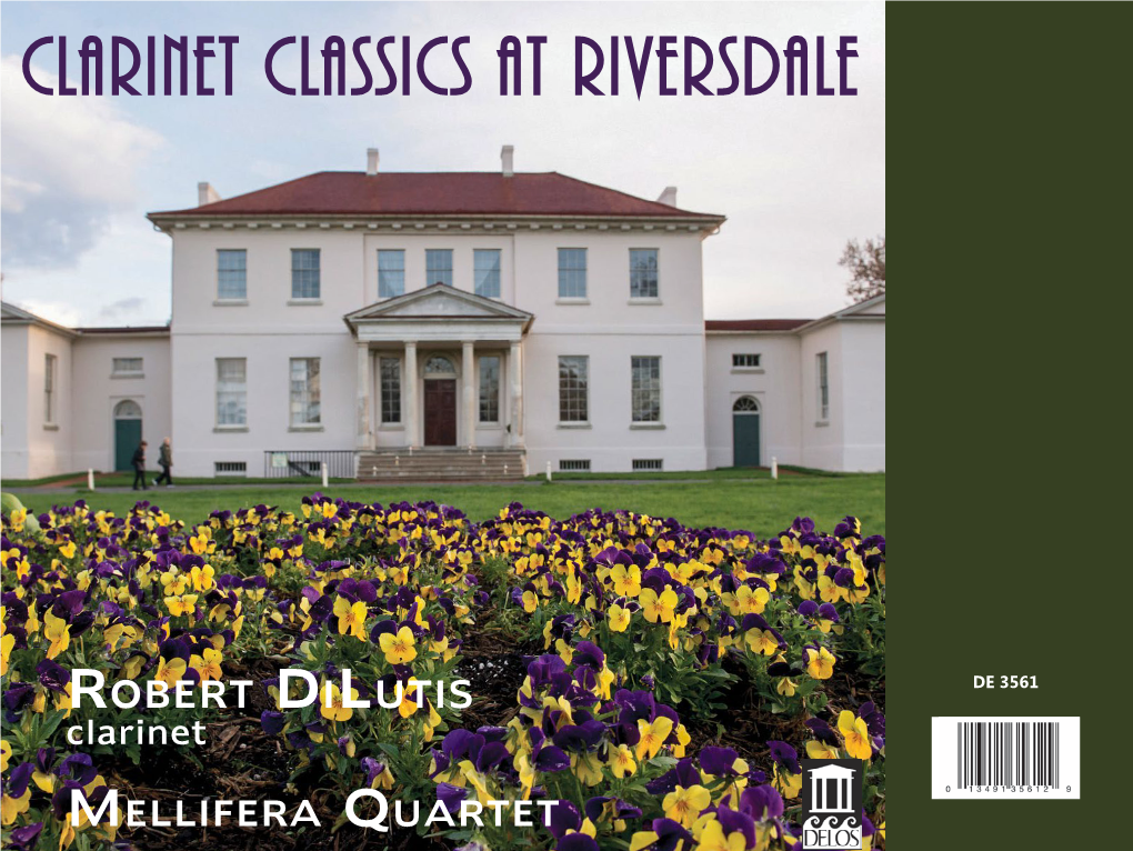 Clarinet Classics at Riversdale