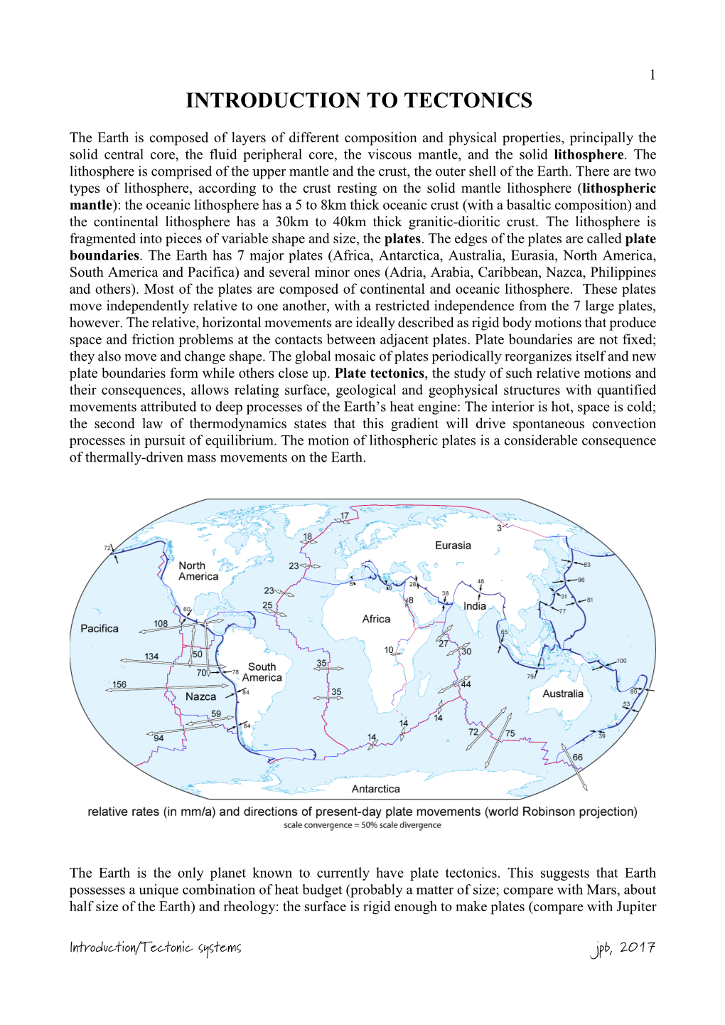 Introduction to Tectonics