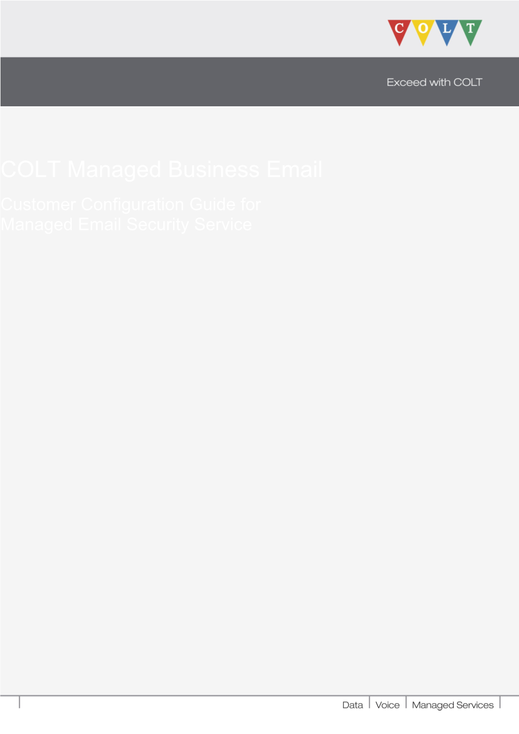 COLT Managed Business Email Configuration Guide