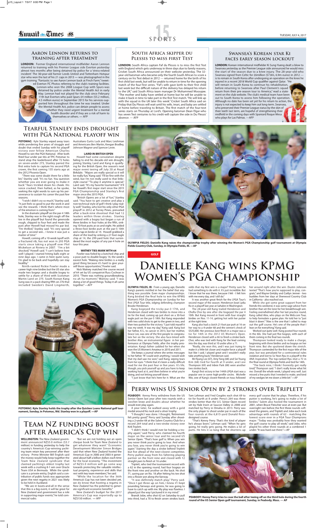 DANIELLE KANG Wins KPMG WOMEN's PGA